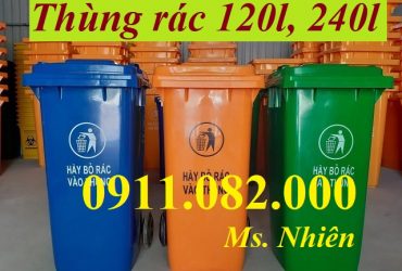 Đầu năm giảm giá thùng rác 120l 240l 660l giá rẻ An giang-lh 0911082000