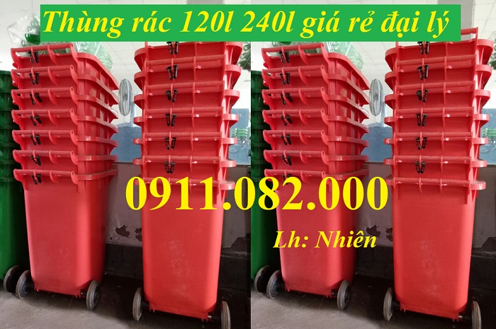 Cung cấp thùng rác gia đình, thùng rác công cộng. thùng rác 120l 240l 660l giá rẻ tại cần thơ-lh 0911082000