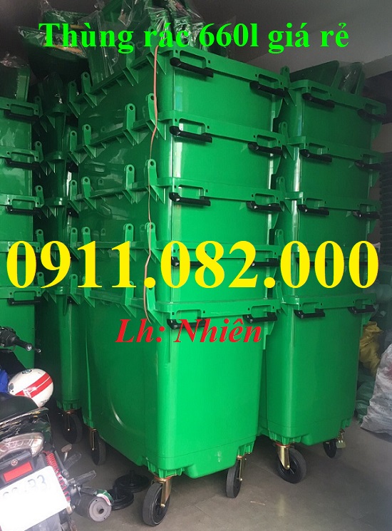 Thùng rác môi trường, công cộng giá rẻ, thùng rác 120l 240l giá cạnh tranh- lh 0911082000