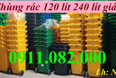 Giá rẻ thùng rác nhựa hdpe- thùng rác 120L 240L 660L giá rẻ cạnh tranh- lh 0911082000