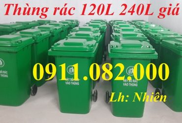 Thùng rác y tế giá rẻ- thùng rác nhựa 120l 240l 660l giá cạnh tranh- lh 0911082000