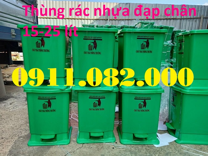 Các kiểu thùng rác nhựa hiện nay giá rẻ- thùng rác thông minh, thùng rác đạp chân, 120l 240l 660l- lh 0911082000