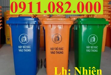 Sử dụng thùng rác 120 lít 240 lít 660 lít giá rẻ tại miền tây- lh trực tiếp 0911082000