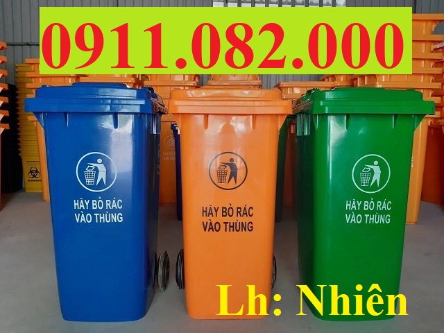 Sử dụng thùng rác 120 lít 240 lít 660 lít giá rẻ tại miền tây- lh trực tiếp 0911082000