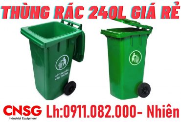 Địa chỉ mua thùng rác NHỰA 120L 240L 660L uy tín giá rẻ tại cần thơ- lh 0911082000