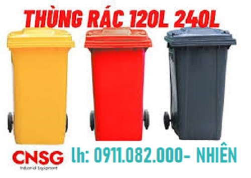 Địa chỉ mua thùng rác NHỰA 120L 240L 660L uy tín giá rẻ tại cần thơ- lh 0911082000