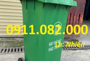 Nơi bán thùng rác nhựa màu xanh giá rẻ tại an giang- sỉ lẻ thùng rác 120l 240l-lh 0911082000