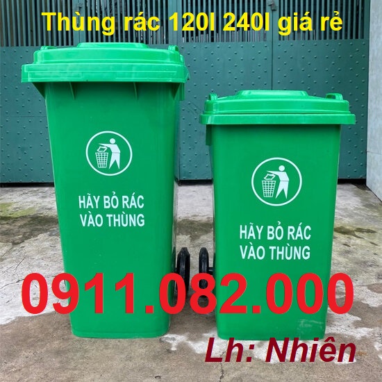 Chuyên sỉ lẻ thùng đựng rác, thùng rác công cộng, y tế, 120l 240l giá rẻ- lh 0911082000