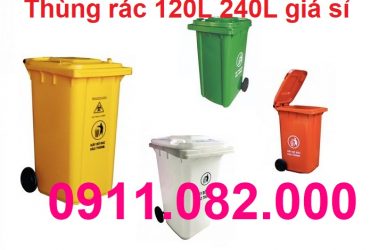 Chuyên sỉ lẻ thùng đựng rác, thùng rác công cộng, y tế, 120l 240l giá rẻ- lh 0911082000