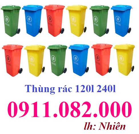 Những mẫu mã thùng rác giá rẻ hiện nay, Thùng rác giá rẻ chất lượng, thùng rác 120l 240l- lh 0911082000