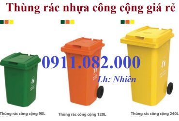 Giảm giá thùng rác cuối năm, thùng rác nhựa 120 240 660 giá rẻ cạnh tranh- lh 0911082000