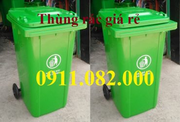 Hạ giá cuối năm thùng rác giá rẻ- thùng rác 120l, 240l, 660l giá sỉ toàn quốc- lh 0911082000